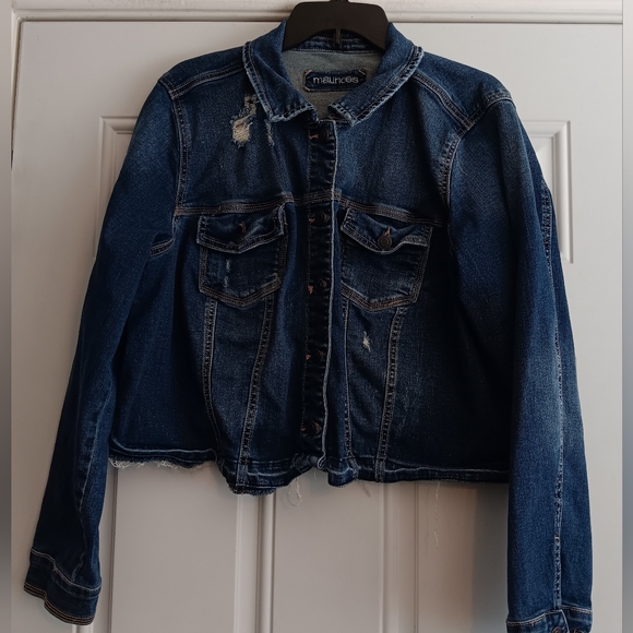Maurices Wash Denim Button Up Jacket Size 2  Women's - Picture 1 of 4